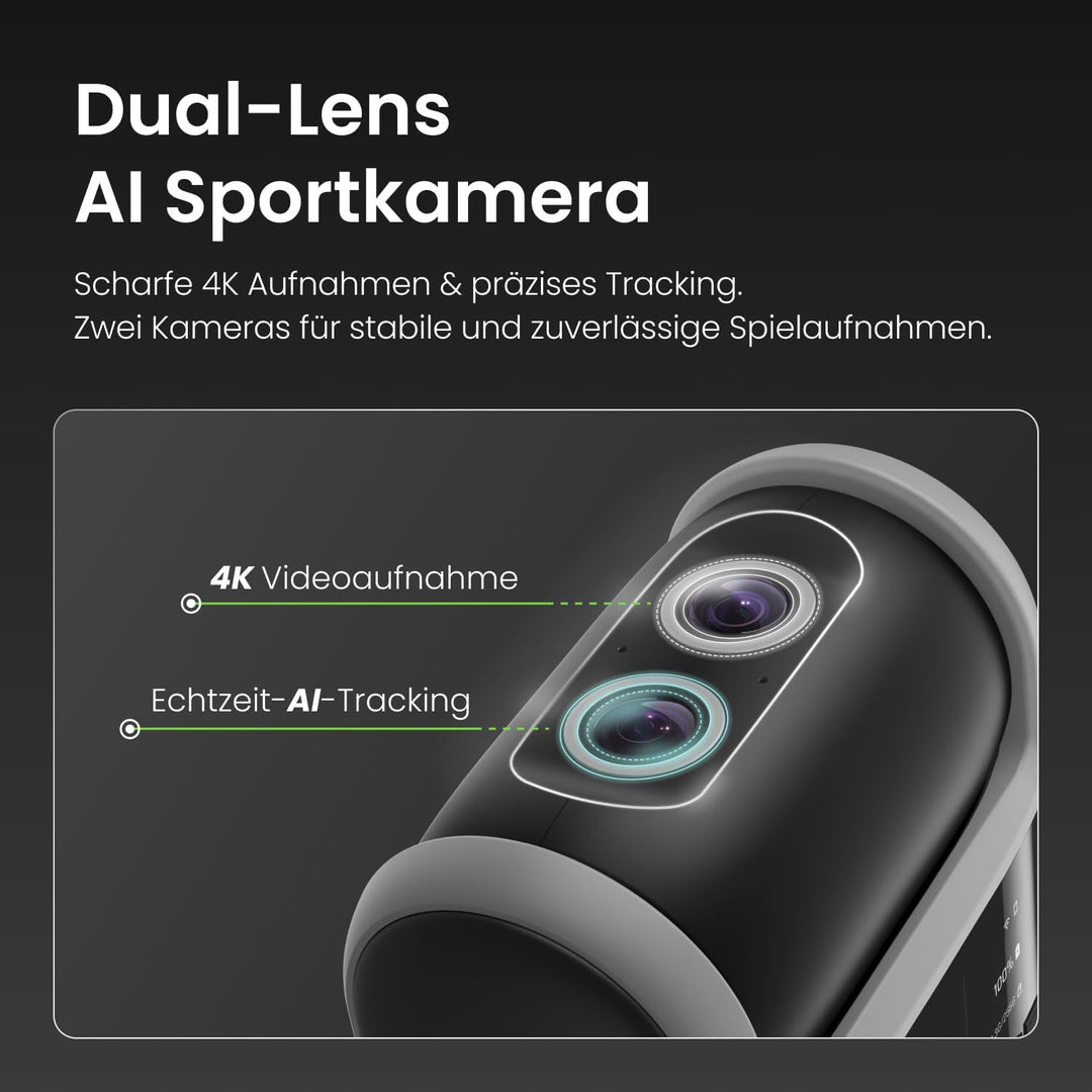 XbotGo Falcon 4K AI Sportkamera, Edge Green