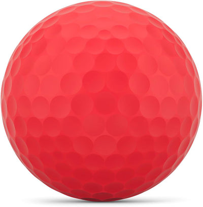 WILSON Staff Duo Golfbälle, weich, 12 Stück Rot/Ausflug, einfarbig (Getaway Solids), Rot/Ausflug, ei