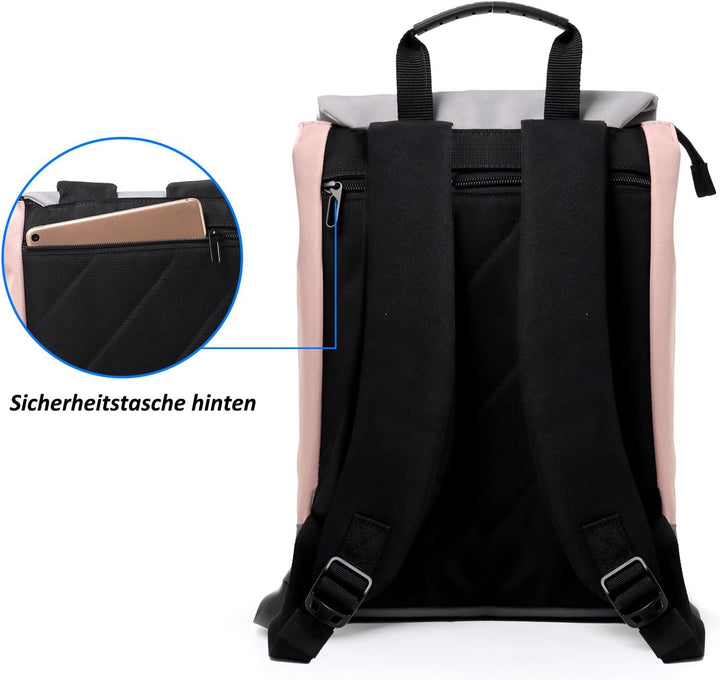 TANTOMI Rucksack Damen Tagesrucksäcke mit Laptopfach & Anti Diebstahl Tasche Reiserucksack Damen Lap