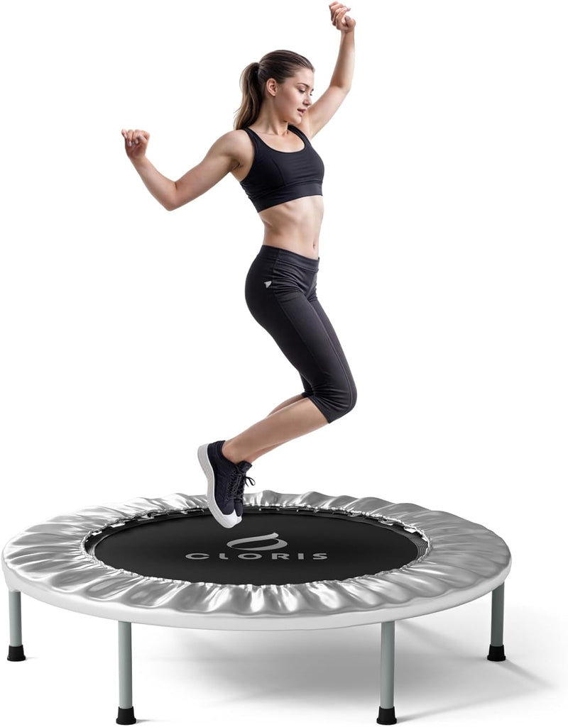 CLORIS 101,6 cm faltbares Fitness-Trampolin – maximale Belastung 220bl, Rebounder mit verstellbarem