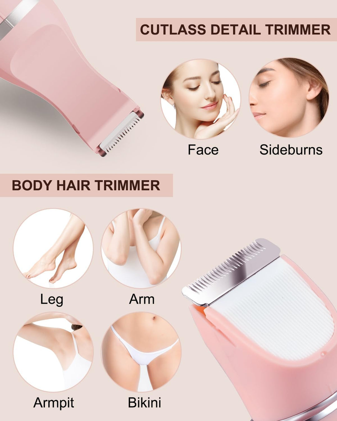 Intimrasierer Für Frauen, Elektrischer Trimmer Damen Intimbereich, Damenrasierer Intimrasierer, Rasi