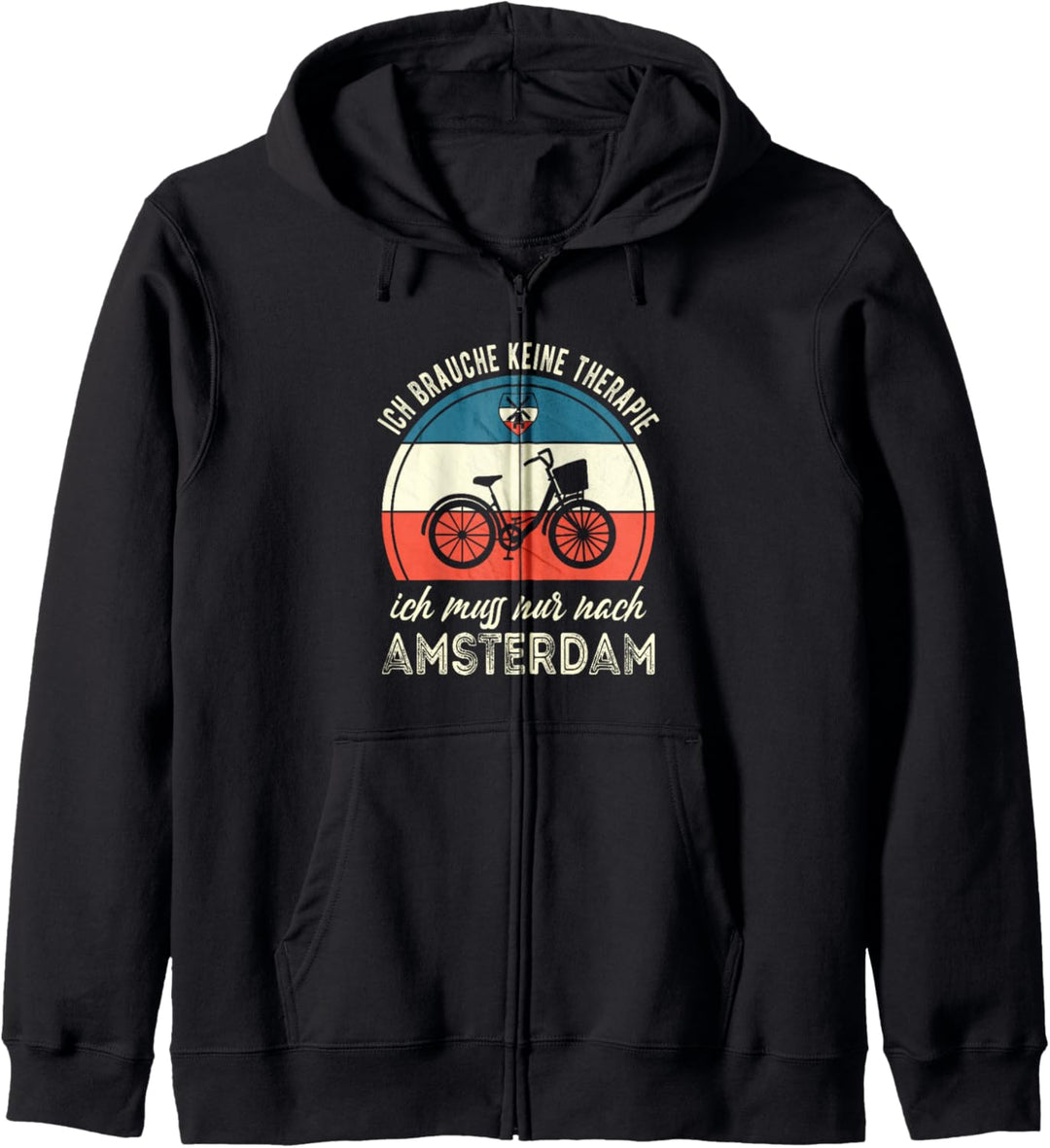 Ich brauche keine Therapie ich muss nur nach Amsterdam Kapuzenjacke