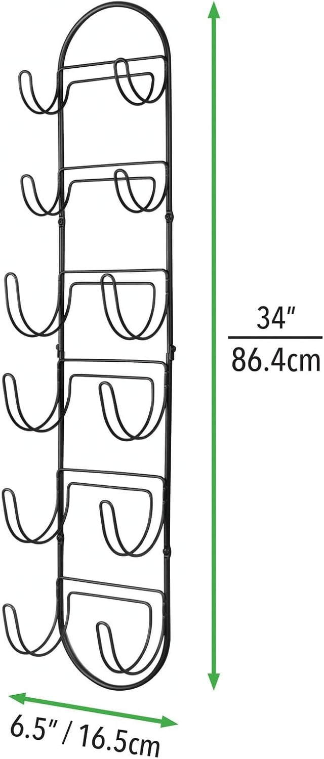 mDesign Handtuchhalter zur Wandmontage – Handtuchablage aus Metall – schickes Badzubehör – auch für