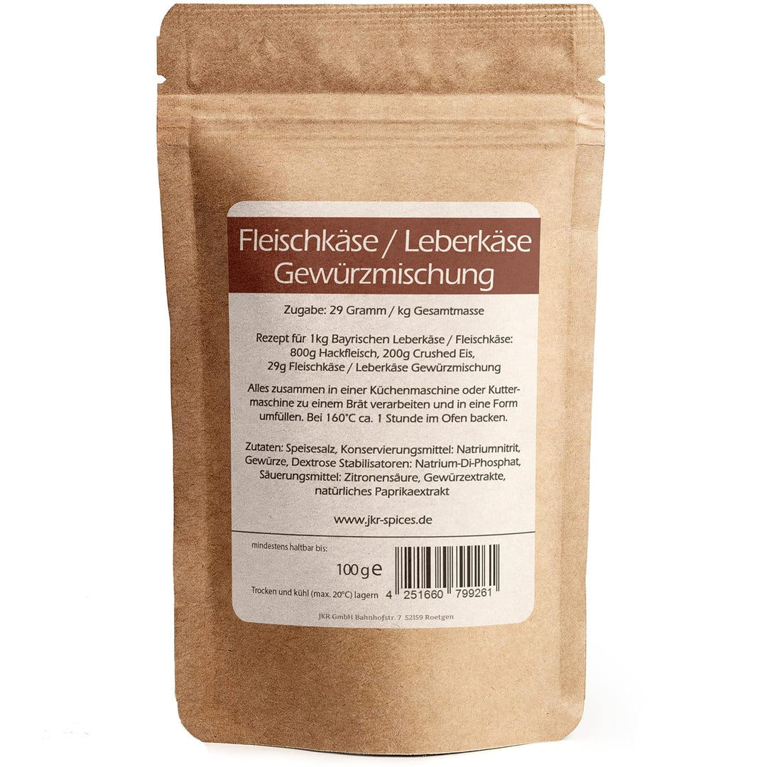 JKR Spices® Fleischkäse/Leberkäse Gewürzmischung 1000g | Leberkäse Gewürzmischung inkl. Kutterhilfsm