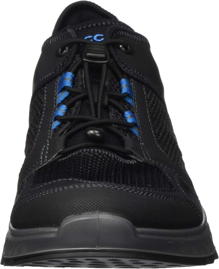 ECCO Herren EXOSTRIDE M LOW GTX Outdoor Schuhe 40 EU Black Olympian Blue, 40 EU Black Olympian Blue