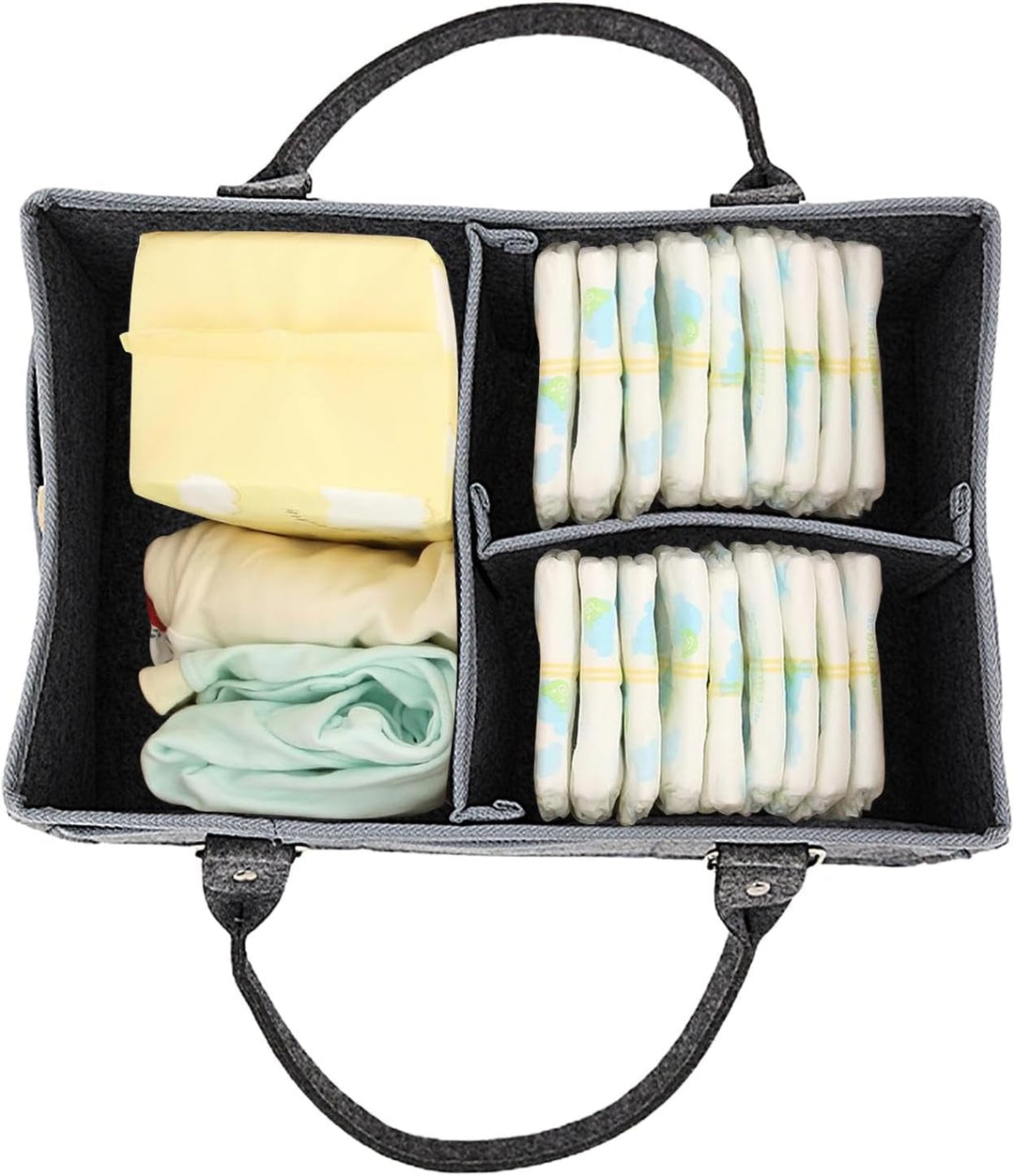 Generisch Baby-Wickeltasche, Windeltasche, Windel-Organizer aus Filz, Filz-Babywindel-Organizer, Kin