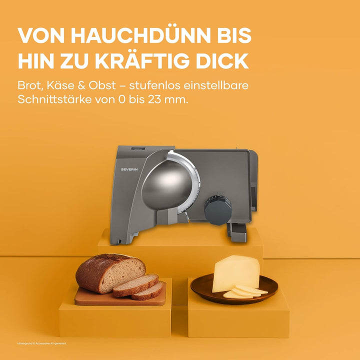 Severin Allesschneider für Brot, Aufschnitt oder Käse, Brotschneidemaschine