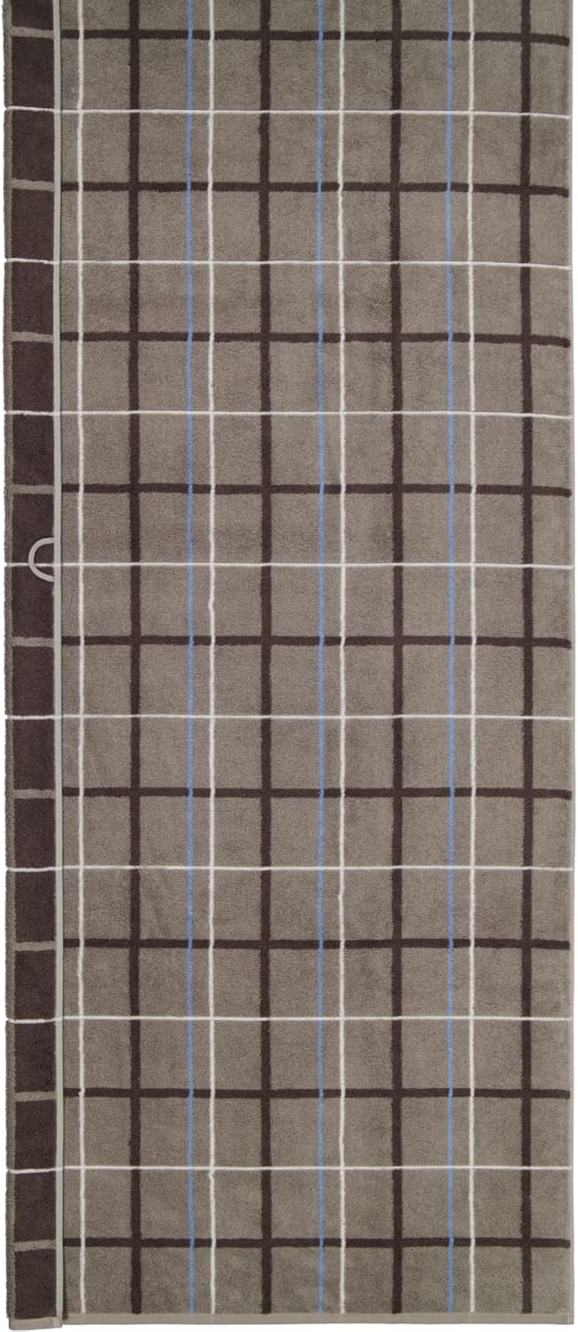 Cawö Handtücher Avenue Karo 339 Graphit - 73 Saunatuch 70x180 cm, Saunatuch 70x180 cm