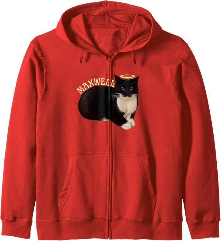 Lustiges Katzen-Meme „Maxwell The Tuxedo Cat“ Kapuzenjacke