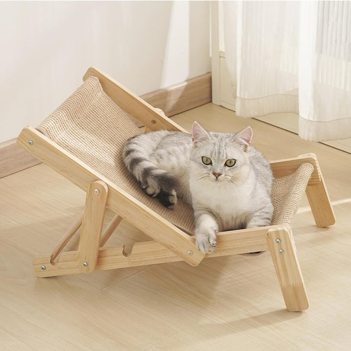 Erhöhtes Katzenbett Mit Sisal-Kratzer, Katzen Sisal Stuhl, Erhöhtes Katzenstuhlbett, Kratzbrettstuhl