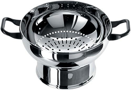 Alessi LA Cintura di Orione“ Seiher aus Edelstahl 18/10 glänzend poliert 24,0cm, 3.2 x 28.5 x 5.5 cm