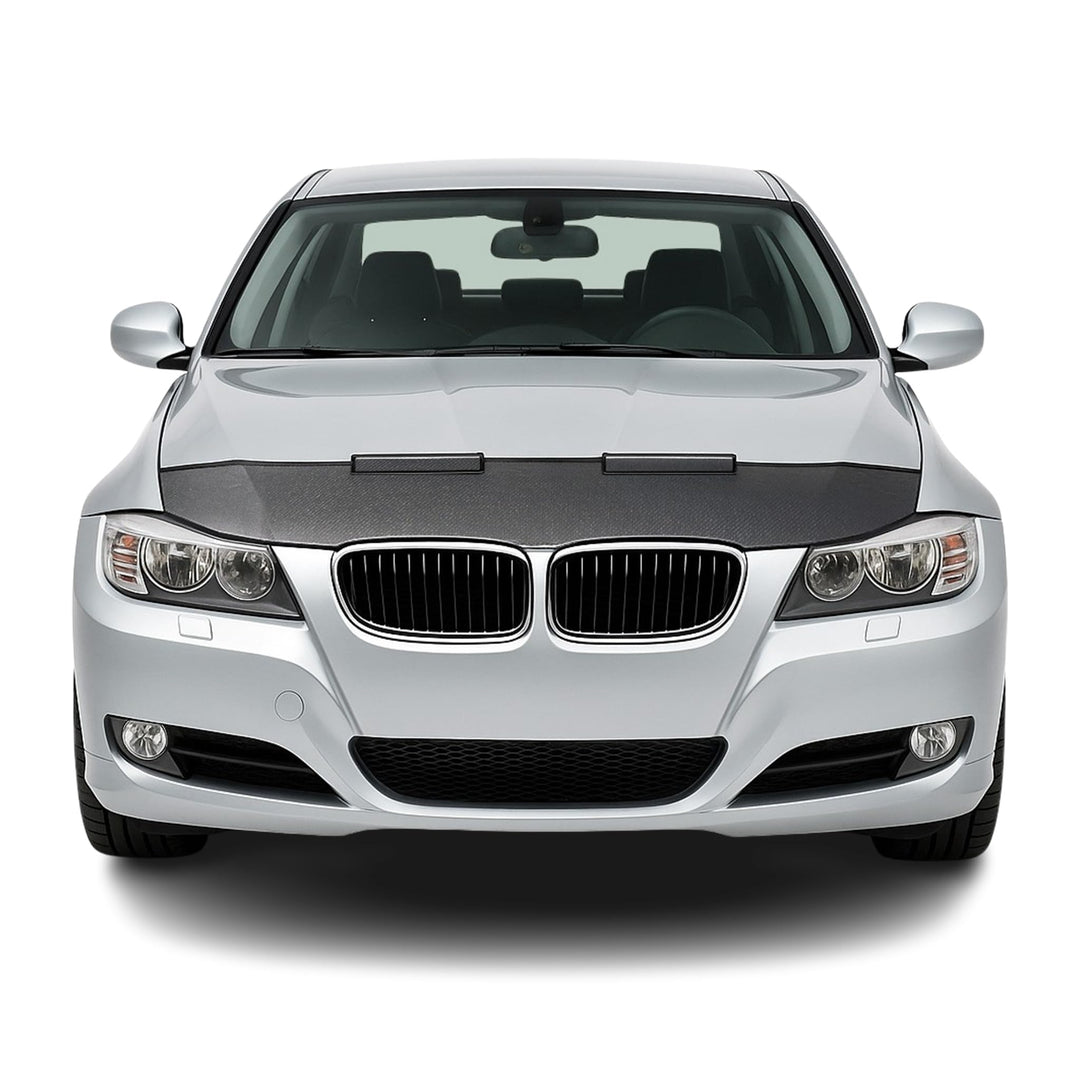 Haubenbra Bonnet Bra Steinschlagschutzmaske kompatibel mit BMW 3er E90 E91 FL 2008-2013 1x Halb Moto