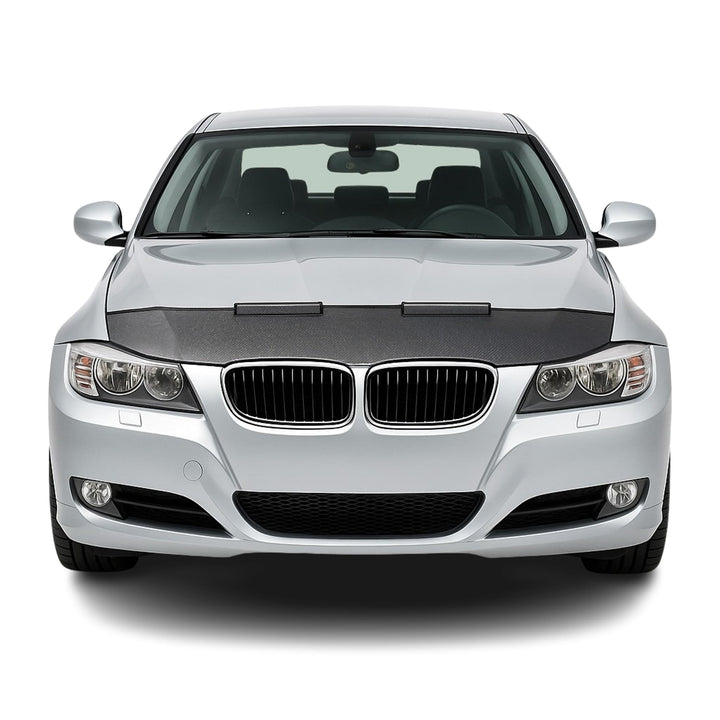 Haubenbra Bonnet Bra Steinschlagschutzmaske kompatibel mit BMW 3er E90 E91 FL 2008-2013 1x Halb Moto