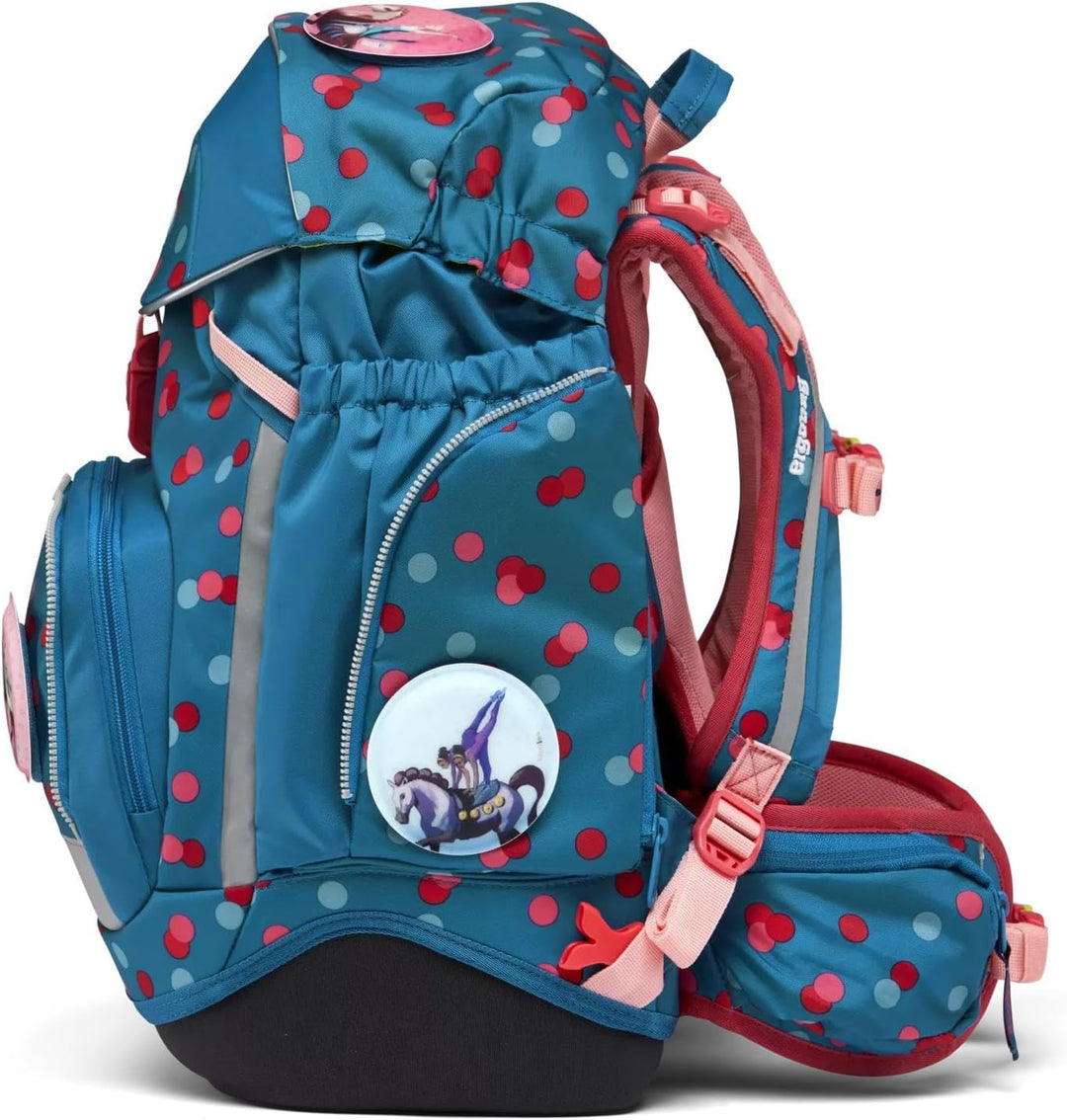 ergobag Pack Set ergonomischer Schulrucksack flexibel 6-teilig Set 1. Klasse Grundschule für Mädchen