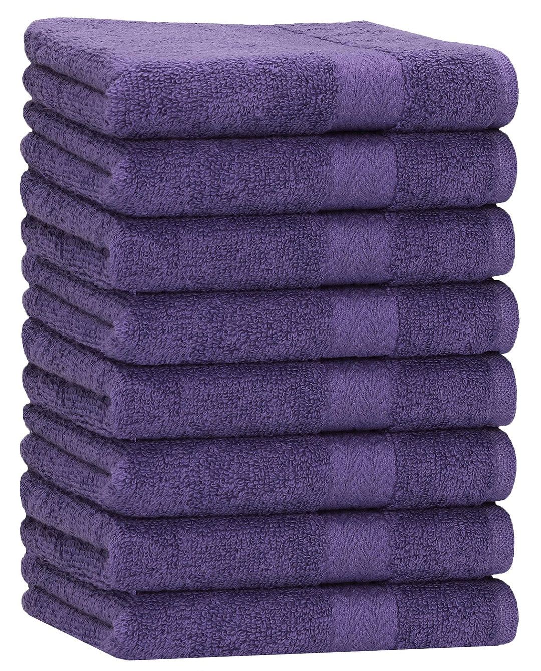 Betz 8 Stück Handtücher Set Grösse 50 x 100 cm Handtuch Premium 100% Baumwolle Farbe lila, Lila
