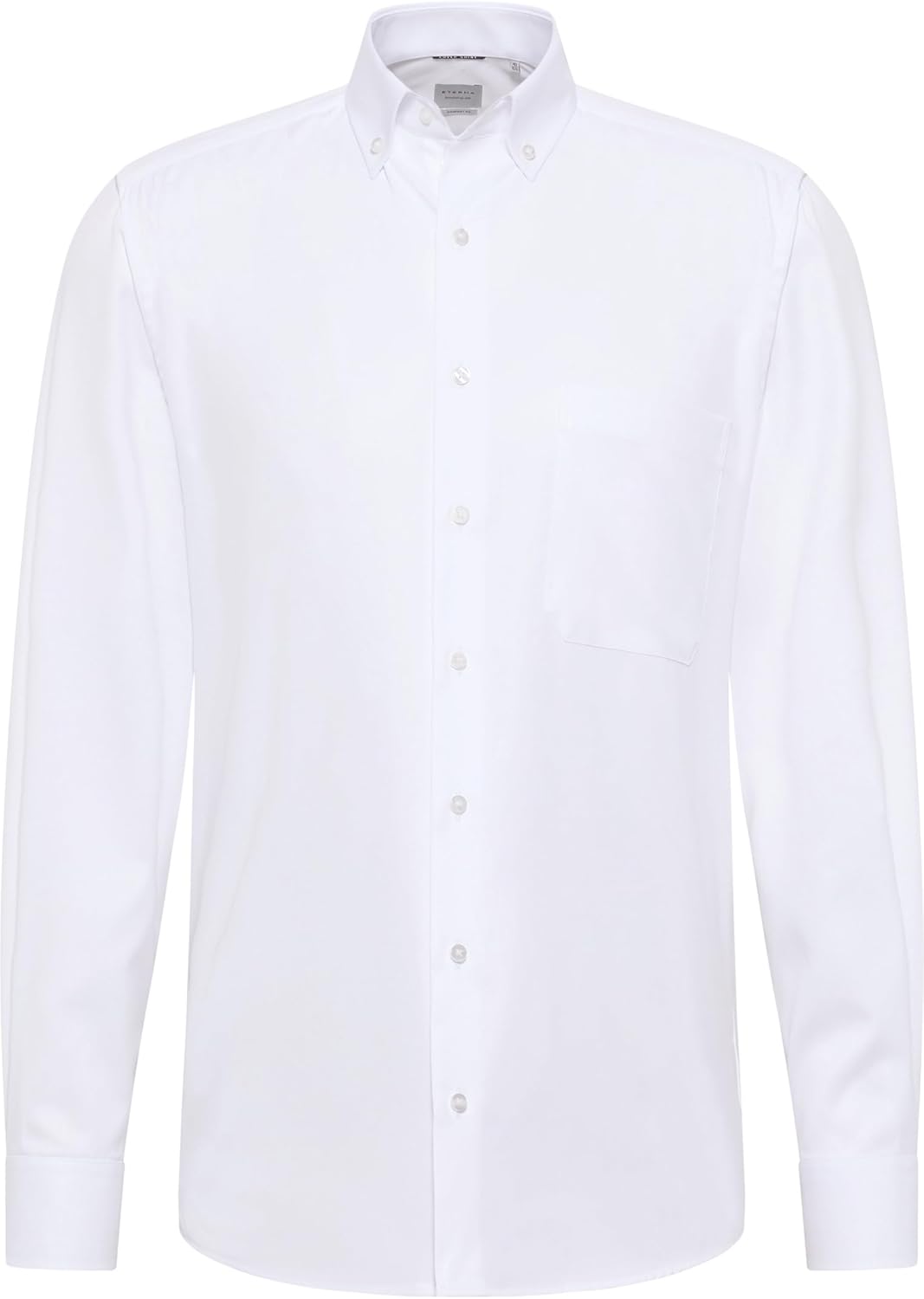 ETERNA Herren Langarmhemd Comfort Fit Bezug Twill Weiss Uni Hemd 40 Weiss, 40 Weiss