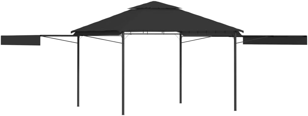 vidaXL Pavillon mit Doppelt Erweiterten Dächern Festzelt Partyzelt Gartenpavillon Gartenzelt Bierzel