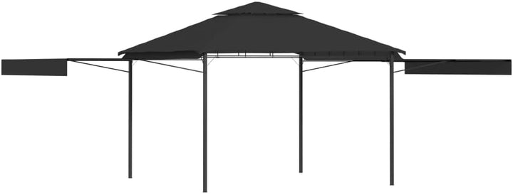 vidaXL Pavillon mit Doppelt Erweiterten Dächern Festzelt Partyzelt Gartenpavillon Gartenzelt Bierzel