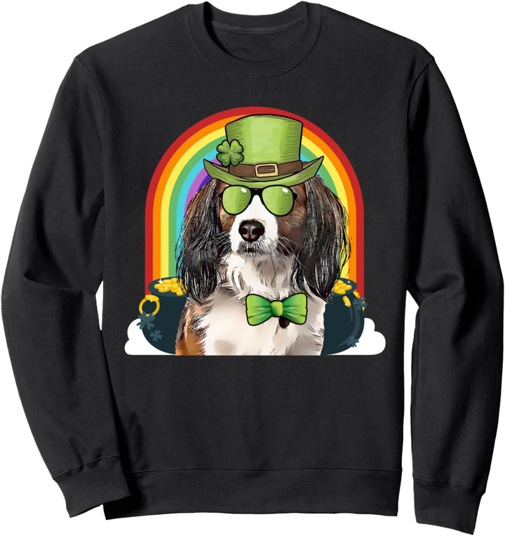 Nederlandse Kooikerhondje Lustiger St. Patrick's Day Sweatshirt