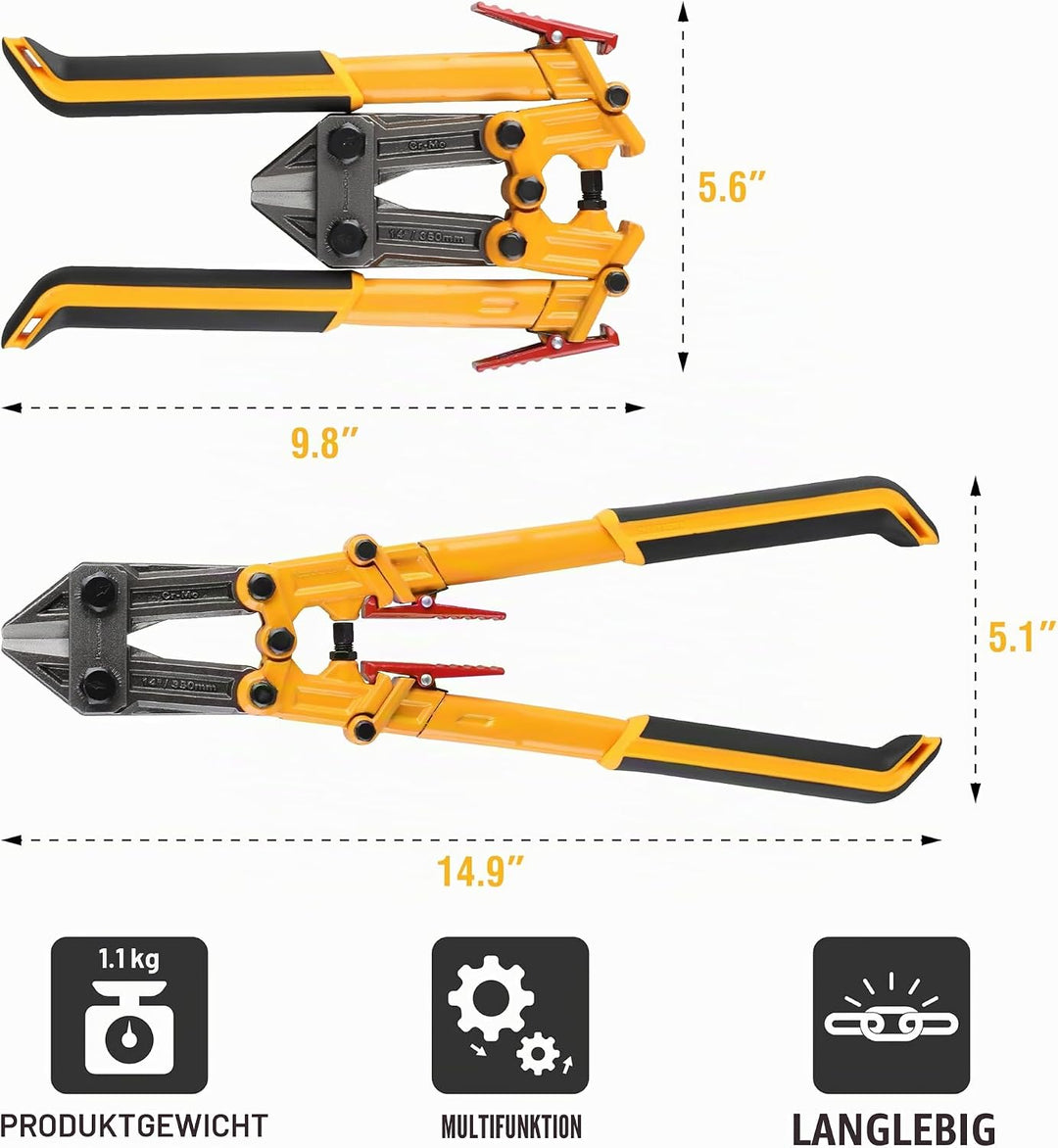 Olympia Tools Power Grip Bolzenschneider 39-114 14" 14-Inch, 14-Inch