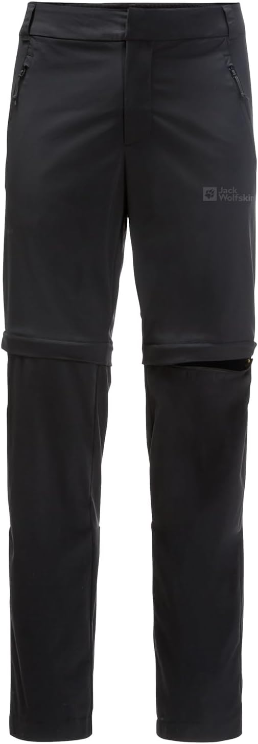 Jack Wolfskin Herren Glastal Zip Off Pants M Wanderhose 58 Schwarz, 58 Schwarz