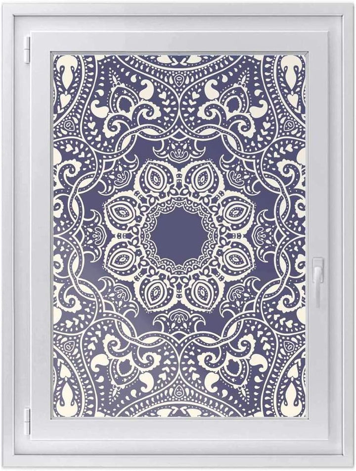 Fenster-Deko Fensterbild I Sonnenschutz Fenster Aufkleber I Deko für Bad, Küche, Kinderzimmer - Farb