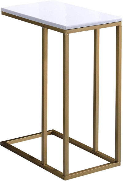 IDIMEX Beistelltisch Debora Wohnzimmertisch Couchtisch rechteckig, Metallgestell und MDF Tischplatte