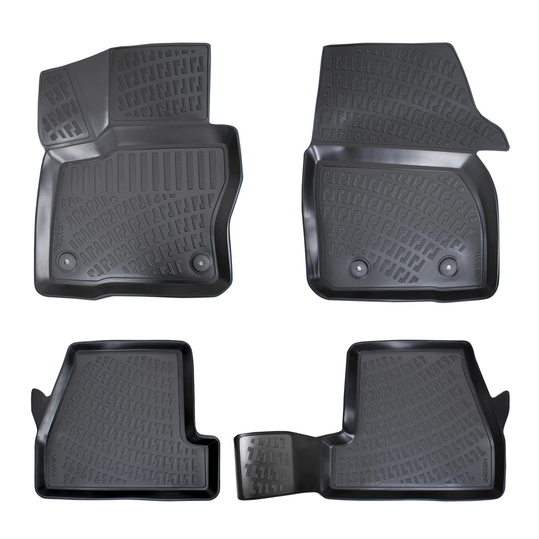 fussmattenprofi.com 3D Auto Fussmatten Set für Ford Focus 3 Baujahr 2010-2014 | Hoher Rand 5cm Allwe