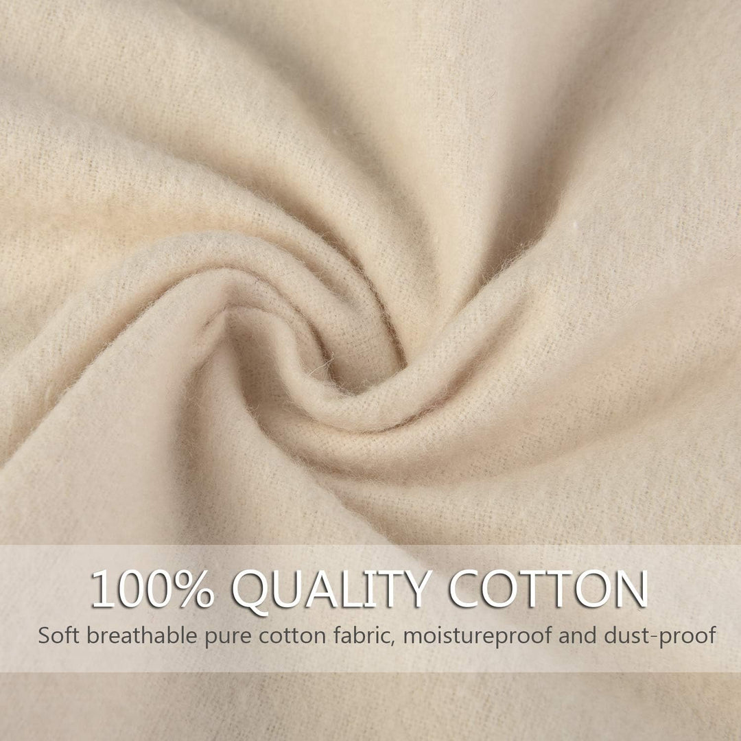 BlesMaller Schuh-Aufbewahrungsbeutel 100% Baumwolle mit Kordelzug für Männer und Frauen für Reisen S