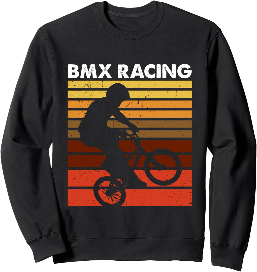 BMX Rennsport Retro Vintage Fahrrad Motocross Sweatshirt
