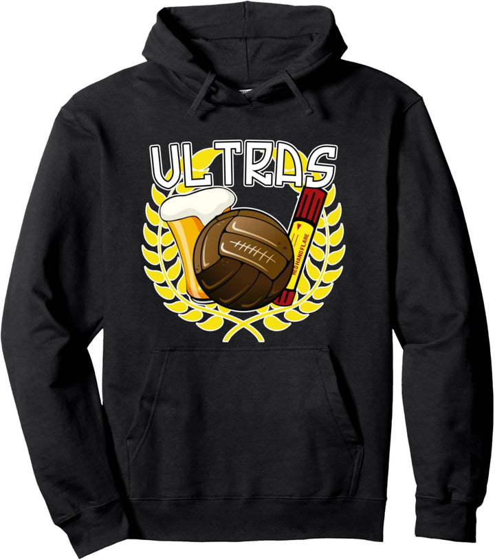 Lorbeerkranz Fussball Pyro Bier Ultras Supporters Pullover Hoodie