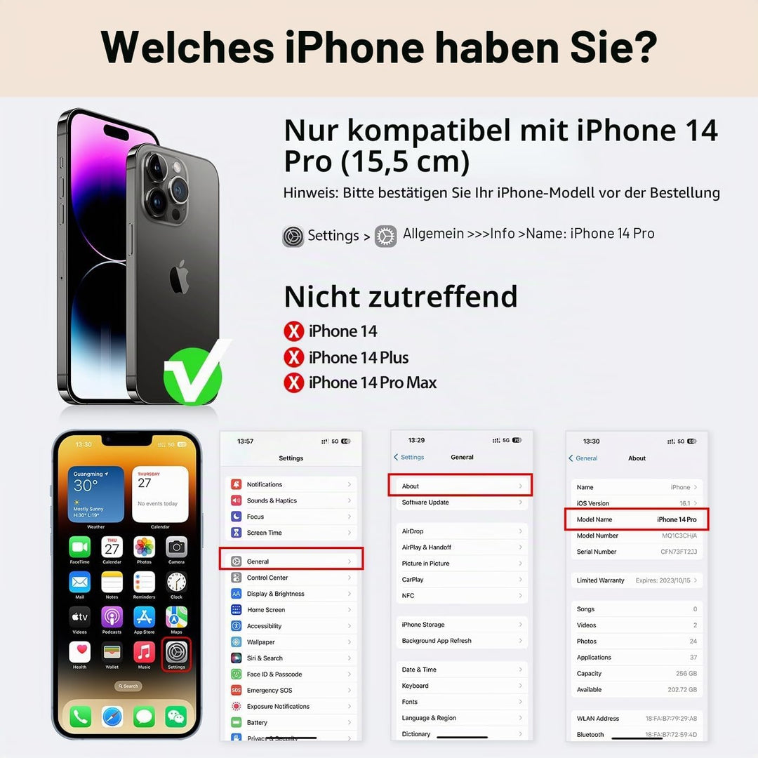 DUX DUCIS Hülle für iPhone 14 Pro 6,1" Handyhülle Kompatibel mit MagSafe, Transparente Anti-Kratzer