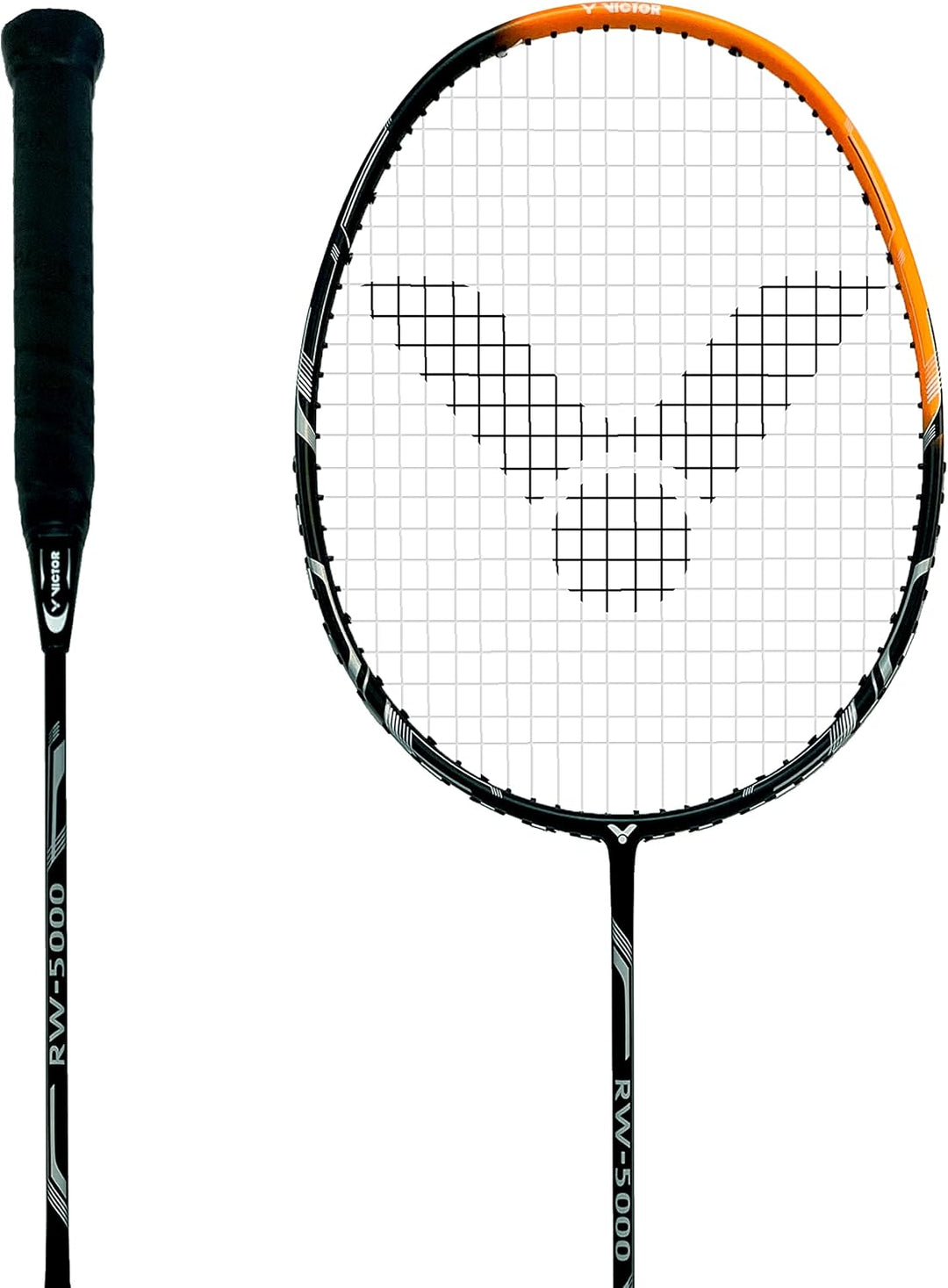 VICTOR Badmintonschläger RW-5000, erhältlich in den Farben blau, schwarz und weiss RW-5000 Orange, R