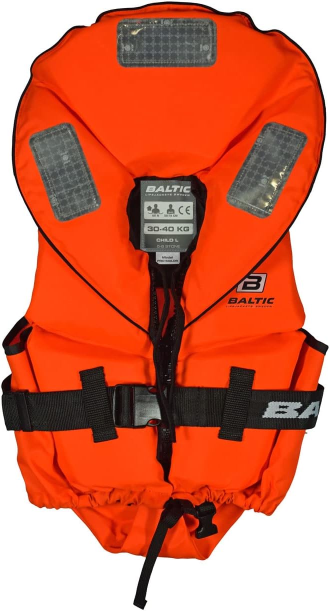 Baltic Pro Sailor 100N Kids Solid Life Jacket Orange (Mod. 1284) orange 30-40kg, orange 30-40kg