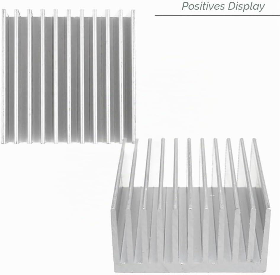 Aluminium-Chipsatz Kühlkörper Kühlkörper Kühlkörper Kühlflosse Silber für CPU LED Power Active Kompo