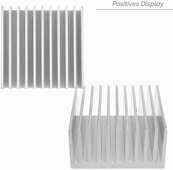 Aluminium-Chipsatz Kühlkörper Kühlkörper Kühlkörper Kühlflosse Silber für CPU LED Power Active Kompo