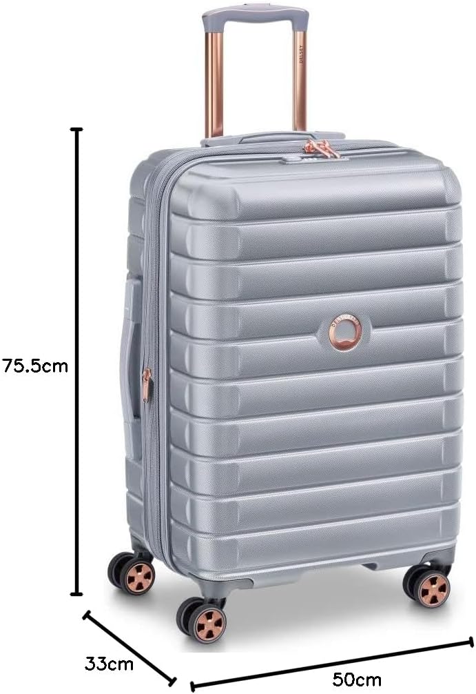 DELSEY PARIS - Shadow 5.0 - Grosser starrer, erweiterbarer Koffer - 75x50x36 cm - 116 Liter - L - Pl