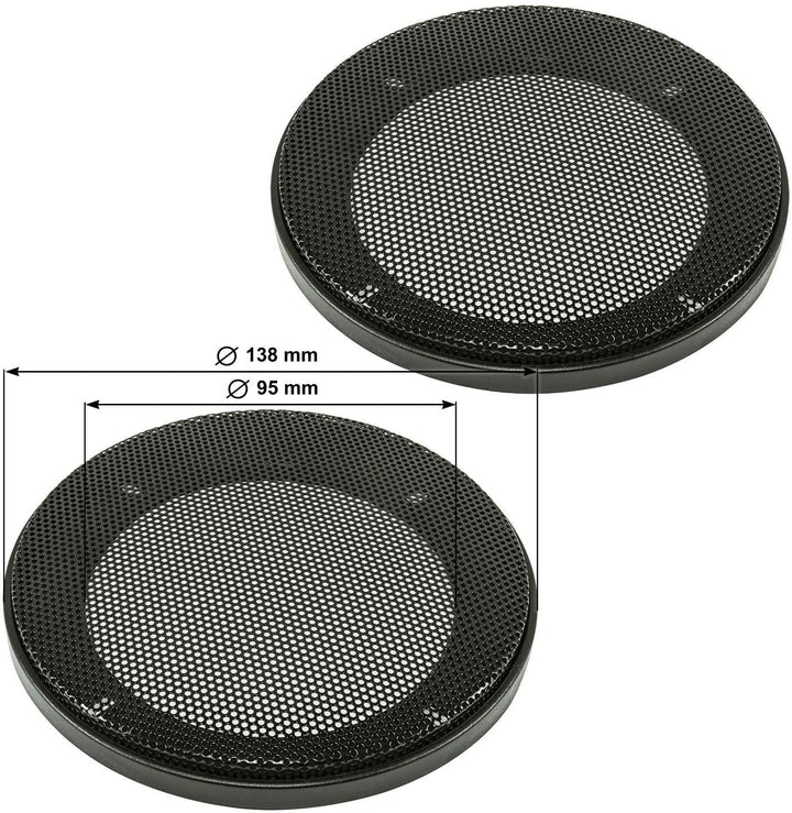 tomzz Audio 4000-005-1 TA10.0-Pro Lautsprecher Einbau-Set DIN 100 2-Wege Koax System mit Gitter 40 W