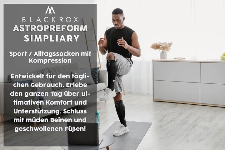BLACKROX Kompressionsstrümpfe Sport Astropreform Kompressionssocken Vergleichssieger Sportkompressio
