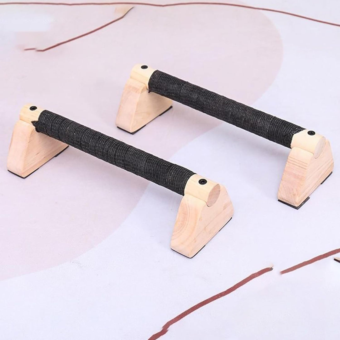 2 Liegestützgriffe Aus Massivholz - 20/30cm Fitnessstudio-Übungsgeräte Fitness, Liegestützgriffe, Er