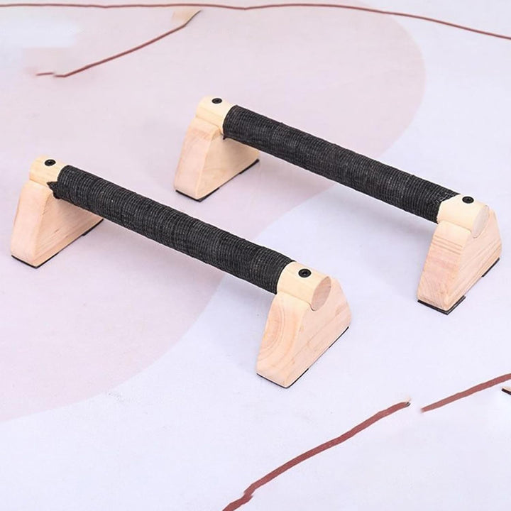 2 Liegestützgriffe Aus Massivholz - 20/30cm Fitnessstudio-Übungsgeräte Fitness, Liegestützgriffe, Er