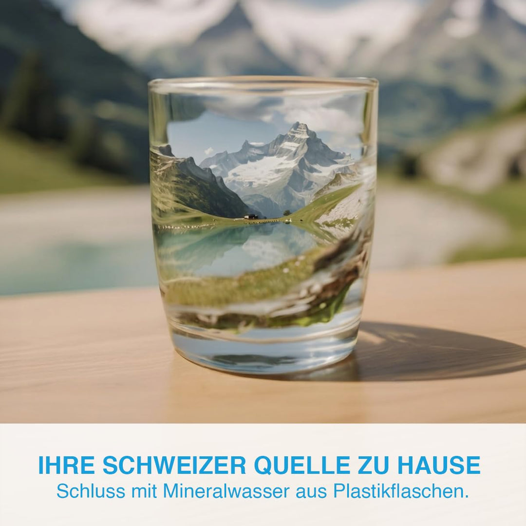 LANGWATER Auftisch Osmoseanlage mit Anpassbarer Mineralisierung & Heisswasserspender - Umkehrosmosea