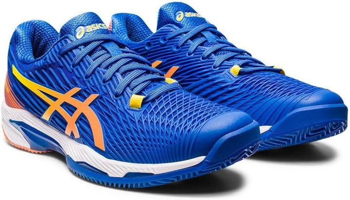 ASICS Solution Speed FF 2 Clay Tennisschuh für Schnelle Plätze für Männer Schwarz Hellblau 43.5 EU T