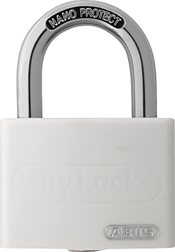 ABUS Vorhängeschloss T65AL/40 myLOCK - individuell beschreibbar - Spindschloss - massiver Aluminium-