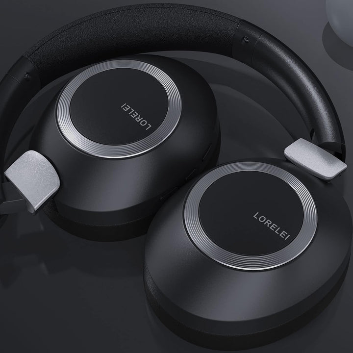 LORELEI B-C6 Kabellose Over-Ear-Kopfhörer, 50H Playtime Faltbare, leichte Bluetooth-Headsets, Tiefe