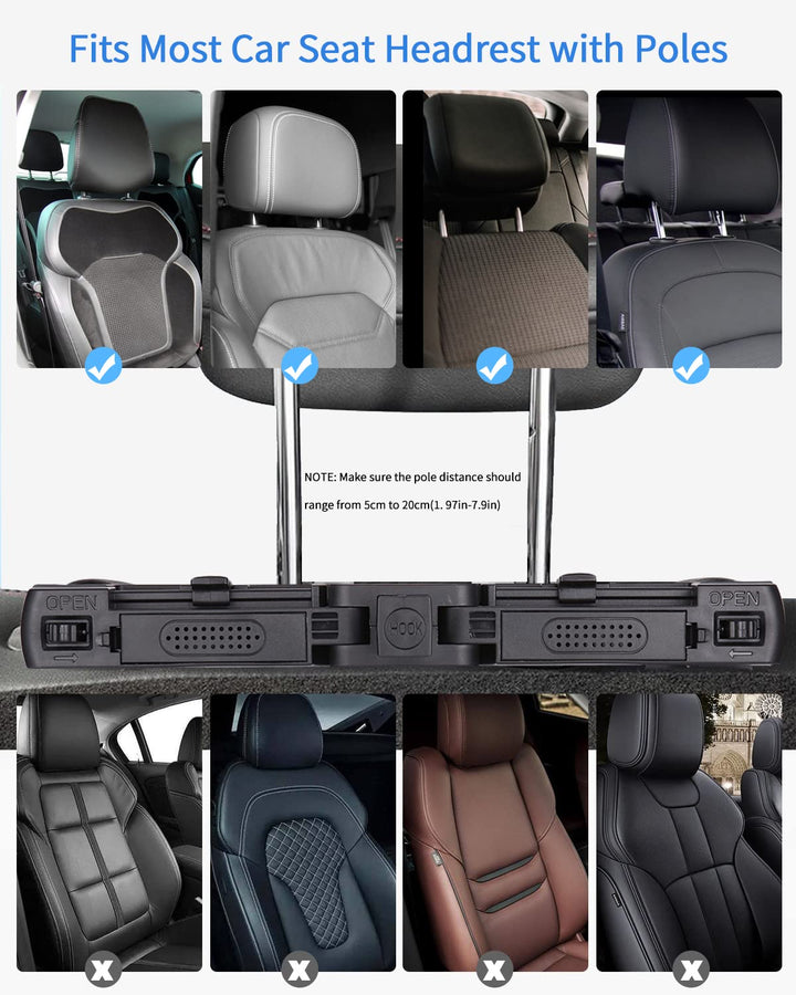 JOFLVA Kopfstütze Auto Kinder, Auto Kopfstütze Nackenstütze Kinder, Nackenkissen Autokissen Aus Lede