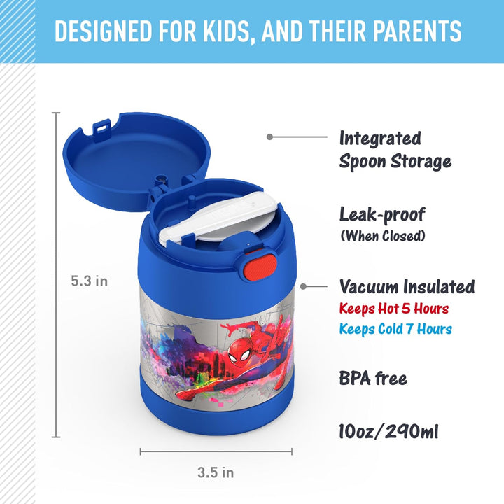 Thermos Funtainer 10 Ounce Food Jar - Spider-Man 10 Ounce Blau, 10 Ounce Blau