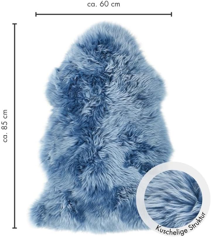 -LUXOR- living Lammfell Schaffell Echt, Fellteppich, Fell für Stühle, Schaffell Teppich, Bettvorlege