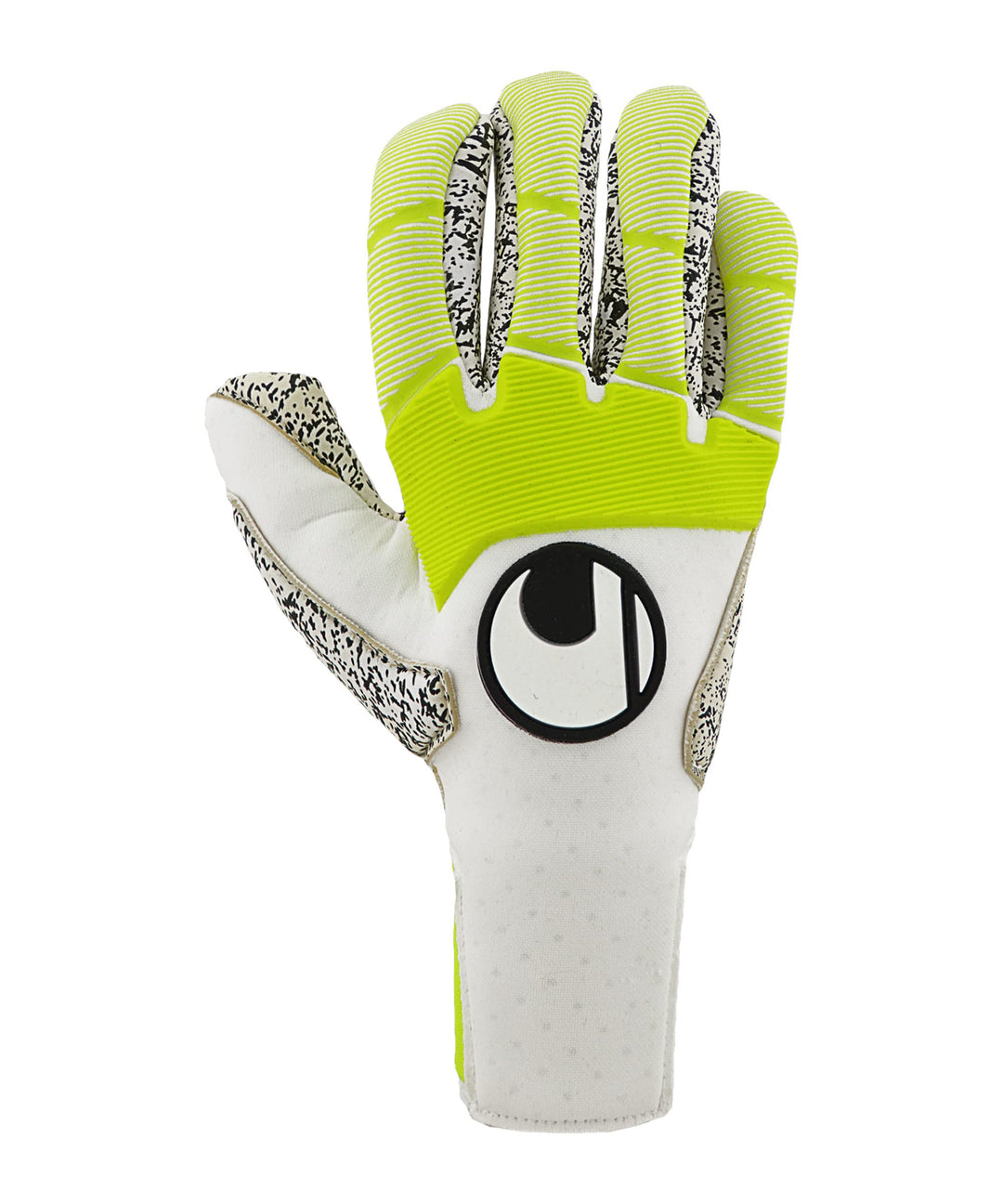 uhlsport Herren Pure Alliance Supergrip+ Finger Handschuhe 8.5 weiss/fluo gelb/Schwarz, 8.5 weiss/fl