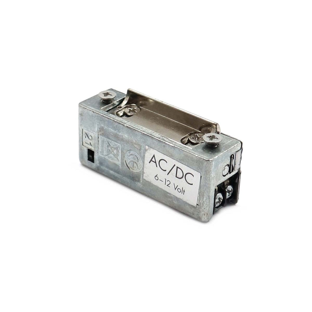WITTKOWARE elektrischer Türöffner ohne Entriegelung, 6 bis 12V AC/DC, Schraublochabstand 52mm